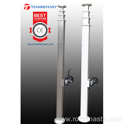 5.8meter Manual winch mast